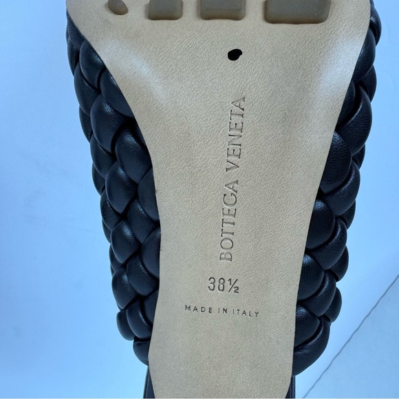 Bottega Veneta Brown Intrecciato Curve Heeled Sandals NWT - Picture 8 of 13